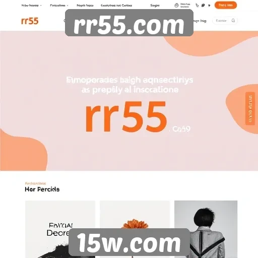 Exploração do design do site rr55.com